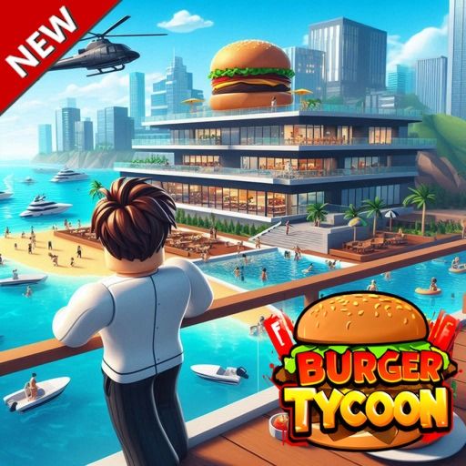 Mega Burger Tycoon 🍔🏖️ cover