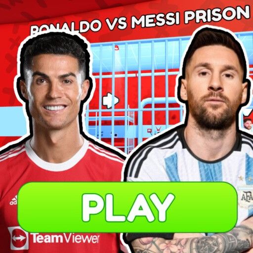 ⚽ RONALDO VS MESSI PRISON RUN! (Obby) cover