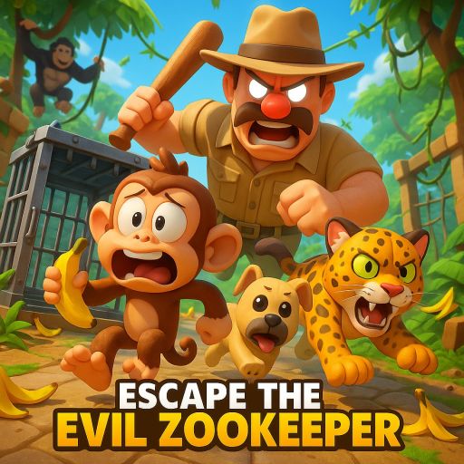 (😨) Escape Evil ZooKeeper! (Obby) cover