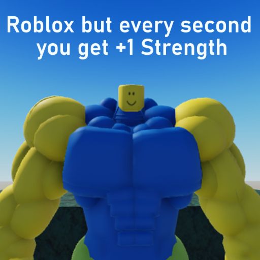 4x💪 Roblox but every second you get +1 Strength cover