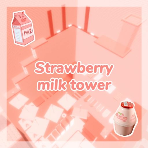 Strawberry milk tower (strawberry tower) cover