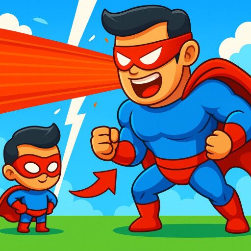 Superhero Jump Clicker 🦸🚀 cover