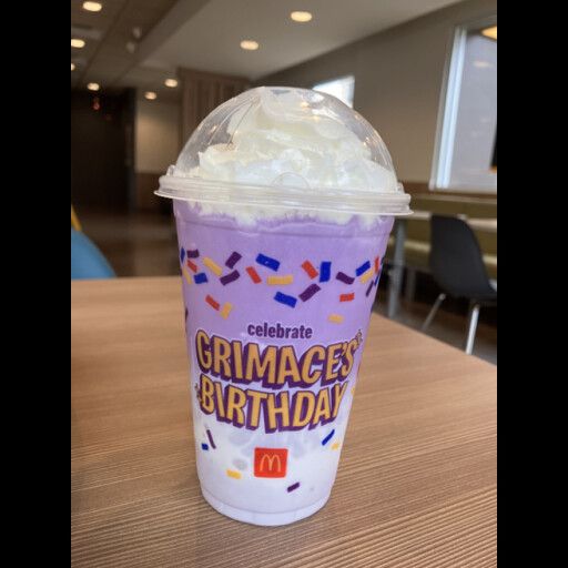 grimace's birthday shake cover