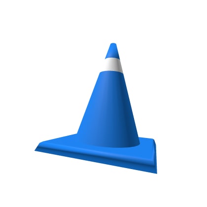 Blue Traffic Cone cover