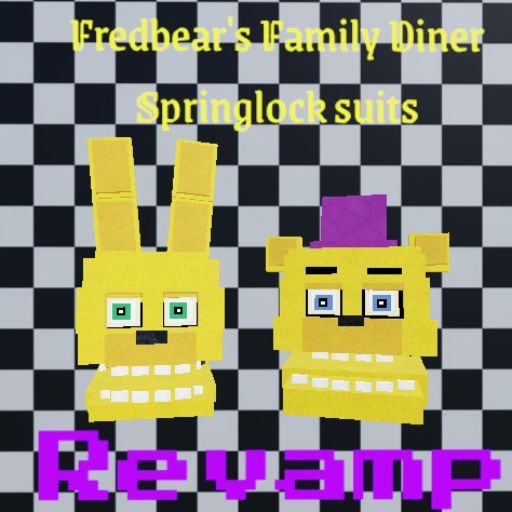 Fredbear's family diner spring lock suits cover