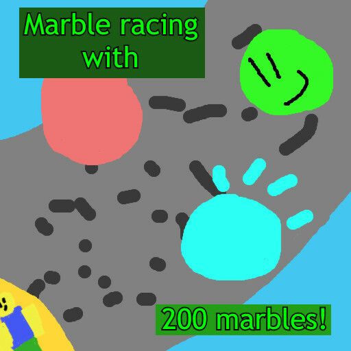 Marble Racing with 200 Marbles! cover