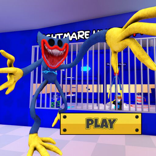 [NEW!] NIGHTMARE HUGGY WUGGY PRISON RUN! (OBBY) cover