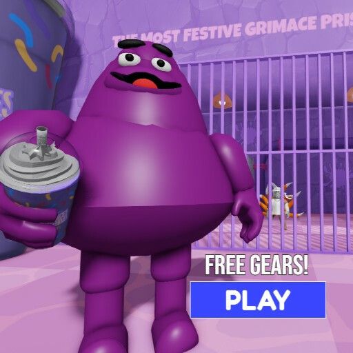 [🥤FREE!] GRIMACE BARRY'S PRISON RUN! (Obby) cover