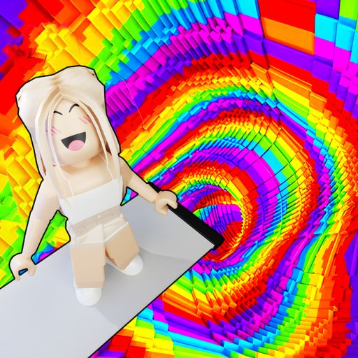 🌈 Fall 99999 Rainbow Spiral! Parkour Obby cover