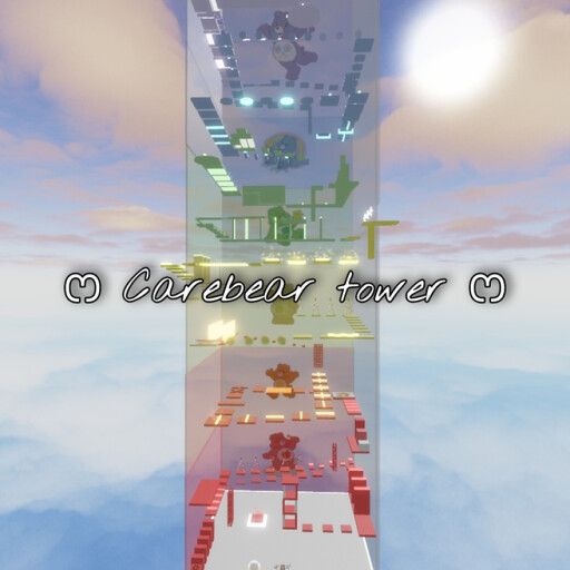Rainbow carebear Tower cover