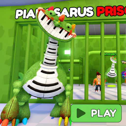 [NEW!] PIANOSARUS PRISON RUN! (OBBY) cover