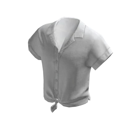 Tie-Front Top - White cover