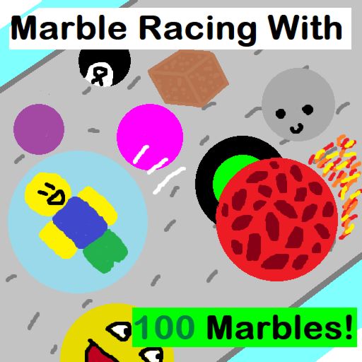 Marble Racing With 100 Marbles! cover